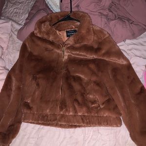 Burnt orange collared jacket!